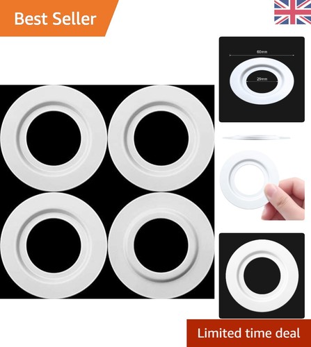 White metal reducer rings set - white,