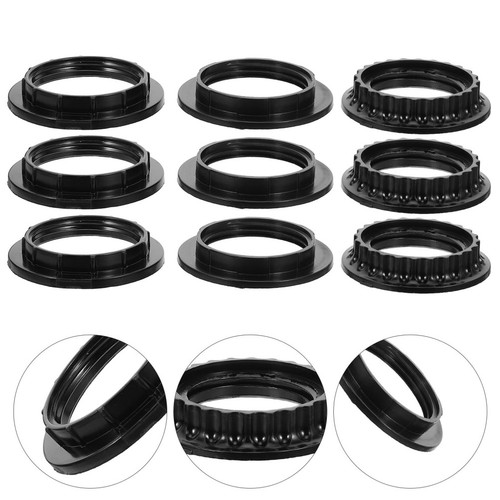 Black plastic lamp - plastic,