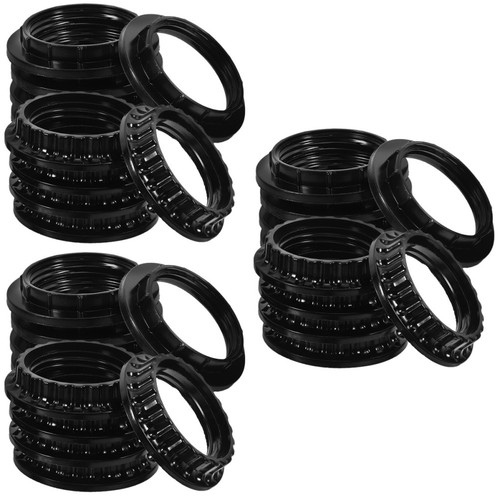 Black plastic lampshade - plastic,