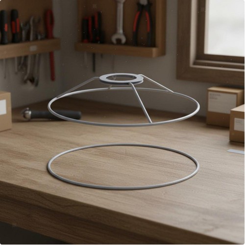 Lamp shade ring - shade, metal